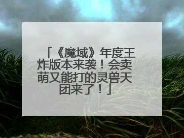 《魔域》年度王炸版本来袭！会卖萌又能打的灵兽天团来了！