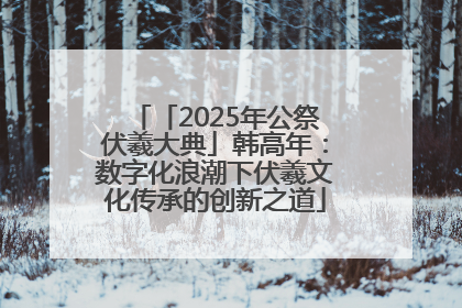 「2025年公祭伏羲大典」韩高年：数字化浪潮下伏羲文化传承的创新之道