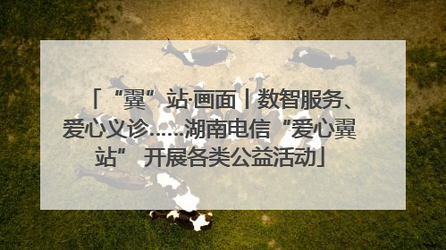 “翼”站·画面丨数智服务、爱心义诊……湖南电信“爱心翼站” 开展各类公益活动