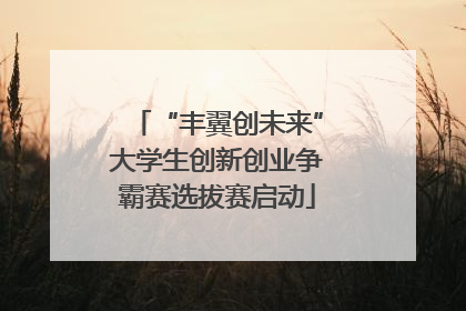 “丰翼创未来”大学生创新创业争霸赛选拔赛启动