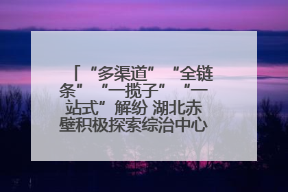 “多渠道”“全链条”“一揽子”“一站式”解纷 湖北赤壁积极探索综治中心规范化建设新路子