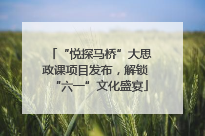 “悦探马桥”大思政课项目发布，解锁“六一”文化盛宴