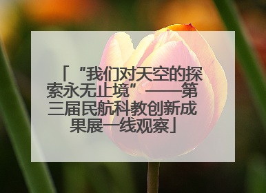 “我们对天空的探索永无止境”——第三届民航科教创新成果展一线观察