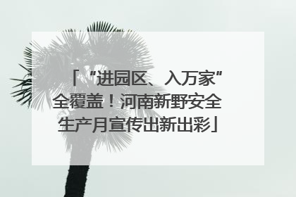 “进园区、入万家”全覆盖！河南新野安全生产月宣传出新出彩