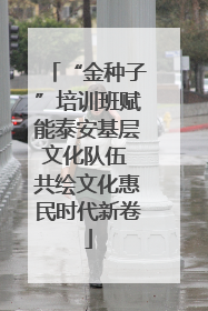 “金种子”培训班赋能泰安基层文化队伍 共绘文化惠民时代新卷