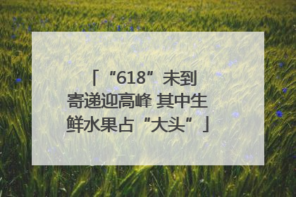 “618”未到 寄递迎高峰 其中生鲜水果占“大头”