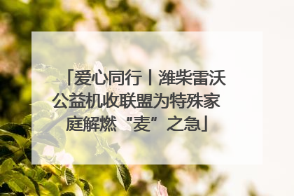 爱心同行丨潍柴雷沃公益机收联盟为特殊家庭解燃“麦”之急
