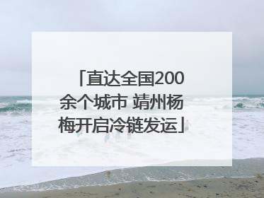 直达全国200余个城市 靖州杨梅开启冷链发运