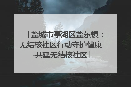 盐城市亭湖区盐东镇：无结核社区行动守护健康 ·共建无结核社区