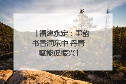 福建永定：墨韵书香润东中 丹青赋能促振兴