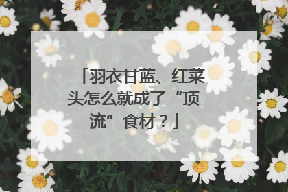 羽衣甘蓝、红菜头怎么就成了“顶流”食材？
