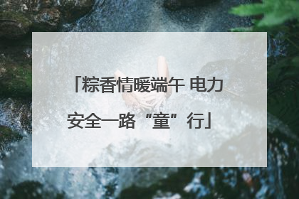 粽香情暖端午 电力安全一路“童”行