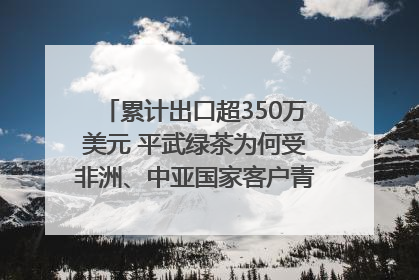 累计出口超350万美元 平武绿茶为何受非洲、中亚国家客户青睐？｜发布会观察