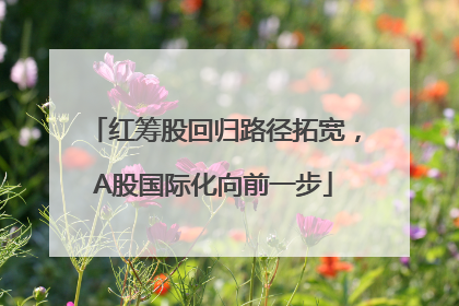 红筹股回归路径拓宽，A股国际化向前一步