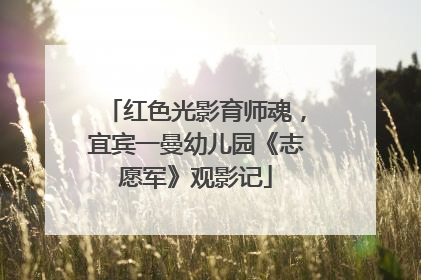 红色光影育师魂，宜宾一曼幼儿园《志愿军》观影记