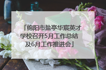 绵阳市盐亭华宸英才学校召开5月工作总结及6月工作推进会