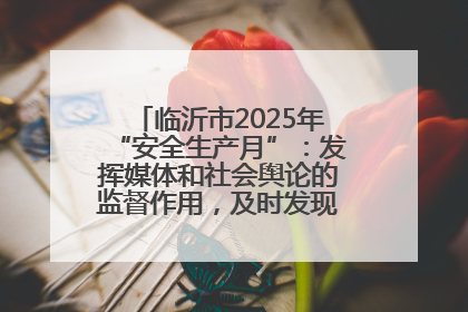 临沂市2025年“安全生产月”：发挥媒体和社会舆论的监督作用，及时发现并消除安全隐患