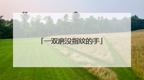 一双磨没指纹的手