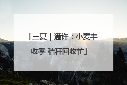 三夏｜通许：小麦丰收季 秸秆回收忙