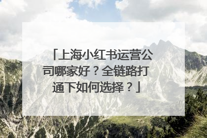 上海小红书运营公司哪家好？全链路打通下如何选择？
