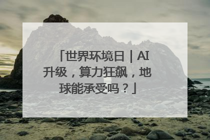 世界环境日｜AI升级，算力狂飙，地球能承受吗？