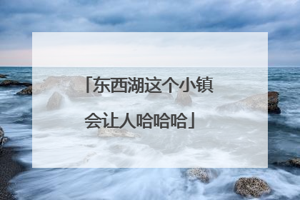 东西湖这个小镇会让人哈哈哈