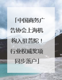 中国商务广告协会上海机构入驻普陀！行业权威奖项同步落户