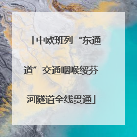 中欧班列“东通道”交通咽喉绥芬河隧道全线贯通