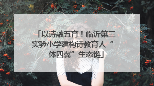 以诗融五育！临沂第三实验小学建构诗教育人“一体四翼”生态链