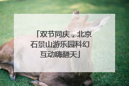 双节同庆，北京石景山游乐园科幻互动嗨翻天