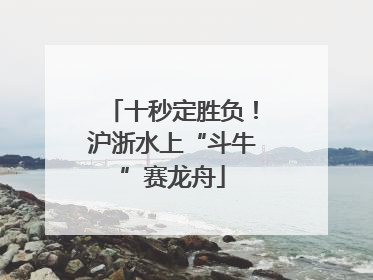 十秒定胜负！沪浙水上“斗牛”赛龙舟