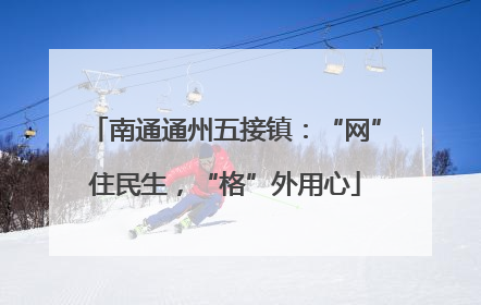 南通通州五接镇：“网”住民生，“格”外用心