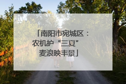 南阳市宛城区：农机护“三夏” 麦浪映丰景