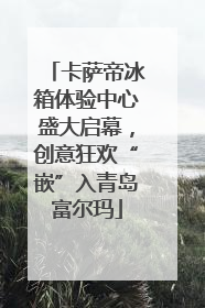 卡萨帝冰箱体验中心盛大启幕，创意狂欢“嵌”入青岛富尔玛