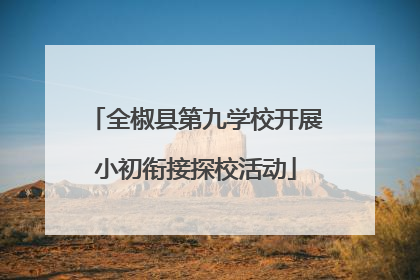 全椒县第九学校开展小初衔接探校活动