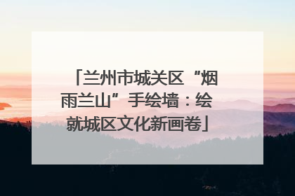 兰州市城关区“烟雨兰山”手绘墙：绘就城区文化新画卷