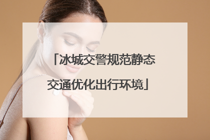冰城交警规范静态交通优化出行环境