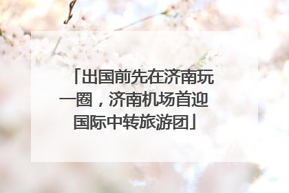 出国前先在济南玩一圈，济南机场首迎国际中转旅游团