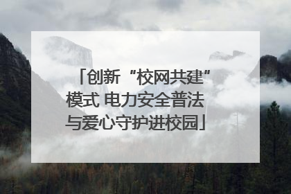 创新“校网共建”模式 电力安全普法与爱心守护进校园