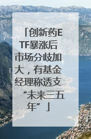 创新药ETF暴涨后市场分歧加大，有基金经理称透支“未来三五年”
