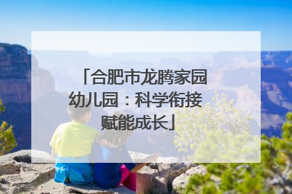 合肥市龙腾家园幼儿园：科学衔接 赋能成长