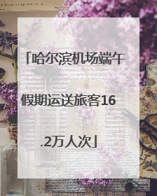 哈尔滨机场端午假期运送旅客16.2万人次