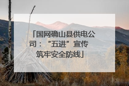 国网确山县供电公司：“五进”宣传 筑牢安全防线