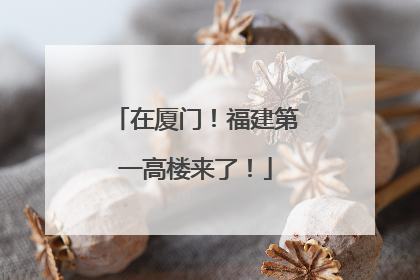 在厦门！福建第一高楼来了！