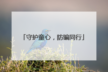 守护童心，防骗同行
