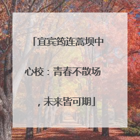 宜宾筠连蒿坝中心校：青春不散场，未来皆可期