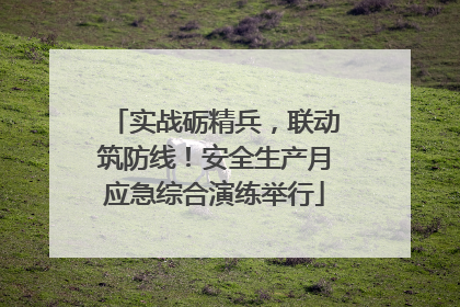 实战砺精兵，联动筑防线！安全生产月应急综合演练举行