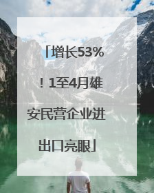 增长53%！1至4月雄安民营企业进出口亮眼