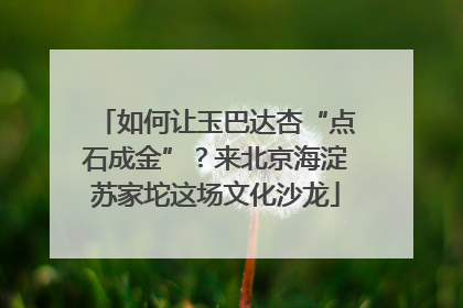 如何让玉巴达杏“点石成金”？来北京海淀苏家坨这场文化沙龙