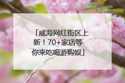 威海网红街区上新！70+家店等你来吃喝游购娱